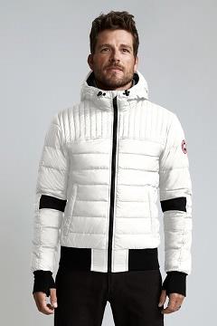 Chamarras Canada Goose Hombre México - Cabri Chaqueta De Plumas Blancos KD6934152